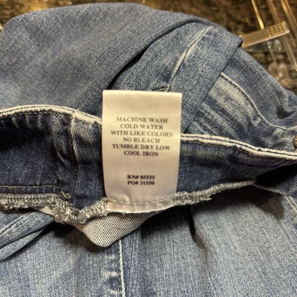 Anthropologie Daze Just Right Jeans Raw Hem Stretch Denim Women’s Size 27 New! - Picture 10 of 12